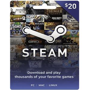 스팀 월렛 미국 20달러 20USD 기프트 카드 코드