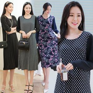 긴팔롱원피스 빅사이즈원피스 빅사이즈여성