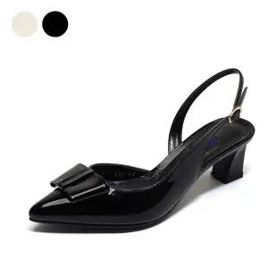 갤러리아 SAERA 세라 여성 리본 포인트 포인티드 토 슬링백 샌들 S21G413 흑색 5