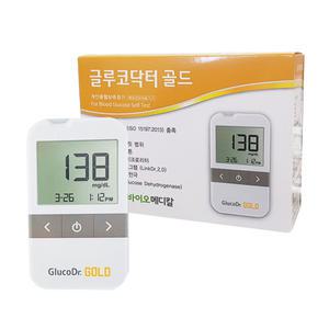 글루코닥터골드 혈당측정기+혈당시험지 50매+알콜솜10매