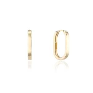 [로이드](센텀시티점)14K 모던브리티쉬 라운드스퀘어 18.5mm 원터치 귀걸이 LOFM3082G