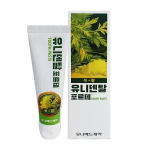 (신형)유니덴탈 올케어치약 100g 쑥 유황 비타민