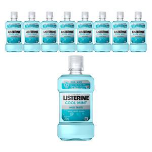 리스테린액 쿨민트 마일드, 250ml, 9개