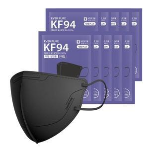 [리벤스] 에버퓨어 새부리형 마스크(KF94)(블랙/특대형) 50입