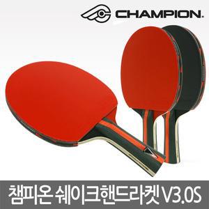 [기타]챔피온 V3.0S 쉐이크핸드 탁구라켓 V7러버 초중급용