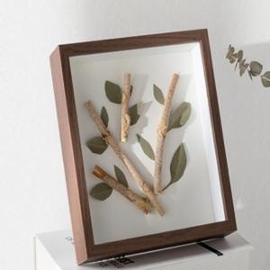 탁상용액자 아트공간 3D 입체 관액자 8x10 (다크우드)