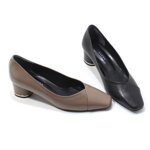 [갤러리아] SAERA 세라 여성 스퀘어 토 펌프스 S23P806 흑색,진베이지 4CM