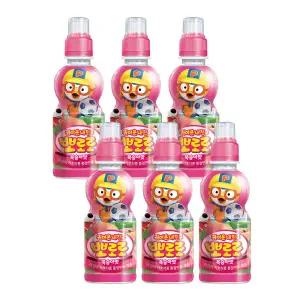 [롯데백화점]팔도 뽀로로음료 복숭아 235ml X6개