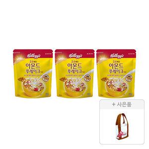켈로그 아몬드 푸레이크 600g, 3개+증정(켈로그 미니백 브라운, 1개)