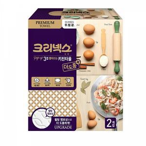 핸드타올 크리넥스 행주 각티슈 뽑아쓰는 키친타올 3겹 140매x2개입
