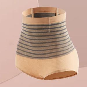 여성 하이웨이스트 보정 삼각팬티 노라인, 복부 압박 힙업