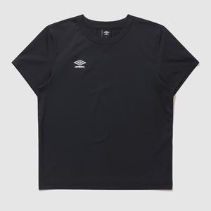 엄브로 반팔티셔츠 베이직 폴리 스판 우먼스 반팔 티셔츠_BLACK UQ122SRS13