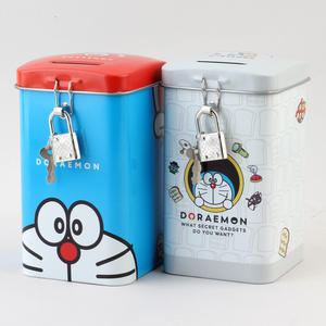 도라에몽 미니 락 코인뱅크/고전문구 캐릭터 자물쇠 저금통