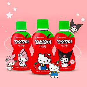 [기타][산리오 패키지] 광동 꼬소꼬미 사과맛 200ml 40입 (패키지 랜덤)