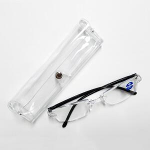 무테2 블루라이트차단 휴대용 노안 돋보기 초경량 무테 안경(케이스+닦이포함)