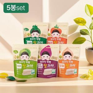 [퓨어잇]떡뻥 유기농 야채쌀과자 5종세트 아이과자 간식