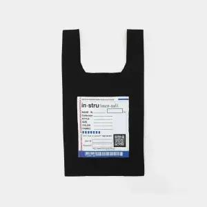 미하라야스히로 빅패치로고 밀란 리브 토트 공용 쇼핑백 I13BG712 BLACK