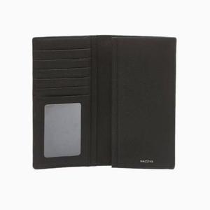 [NS홈쇼핑][헤지스ACC] HJWA5E822BK [KINGTON] 블랙 로고패턴 소가죽 장지갑[35274966]