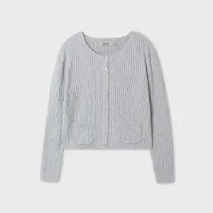 [후아유](의정부점)HighGauge Cotton Cable Scallop Cardigan WHCKF2491F