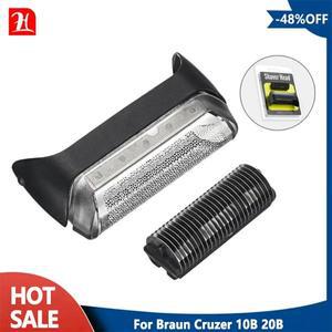 BRAUN 10B 20B 시리즈 1 1000 1715 170 180 CruZer 면도 스크린 메쉬 그리드용 교체 포일 커터