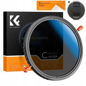 K&F Concept 49mm NANO-C (블루코팅) 가변 ND2-32+CPL 2-in-1 필터 (융/캡포함) Fader ND2-ND32+CPL Filter + Cap/Cloth