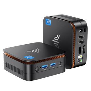 EaJ KAMRUI Essenx E1 미니 PC 소형 컴퓨터 인텔 트윈 레이크 N150 최대 3 6GHz 업그레이드된 N100 데스크톱 8GB DDR4 256GB SSD 2 4G/ 5 0G WiFi BT 비즈 가정 오 패밀리 NAS용 4K