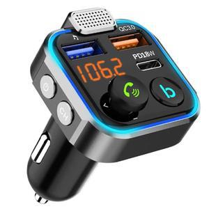 차량용 블루투스 5 0 FM 뉴먼 수신기 Aux MP3 마이크 AUX 오디오 송수신기