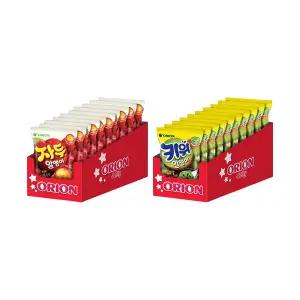 오리온 자두알맹이 67g, 10개 + 키위알맹이 67g, 10개