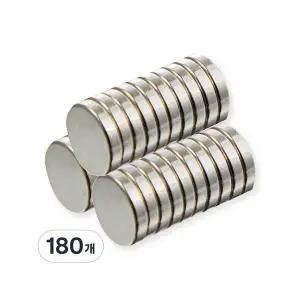 코멧 강력한 네오디움 원형 자석 30개 10mm x 2mm 실버 180개 one option
