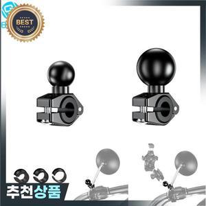 17mm 1 인치 볼 헤드 마운트 어댑터 오토바이 자전거 핸들 바 클립 클램프 백미러 브래킷 홀더