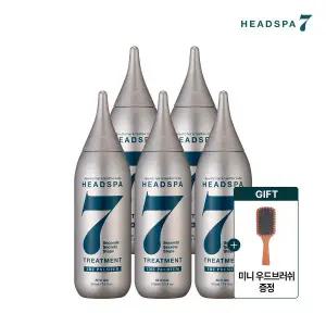 [헤드스파7][매니아구성] 헤드스파7 더프리미엄 트리트먼트 210ml 5개 + 우드브러쉬 증정