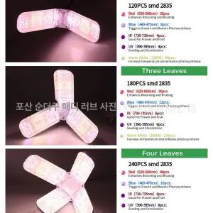 온실 날개식물등 장미꽃 LED 딸기