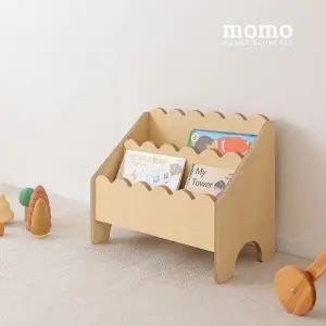 [꼬메모이] 모모 누아지 전면책장 (배송 4-6주 소요)/ 자작나무 유아 원목 책장 가구 신학기