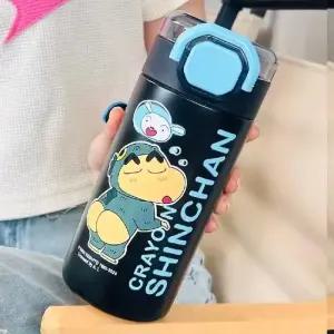 [아우트]컬러풀 빨대 텀블러 휴대용보틀 560ml-블랙