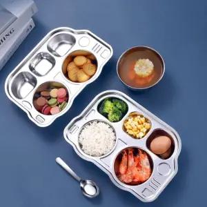 [아우트]어린이 유치원식판 자동차 스텐 식판