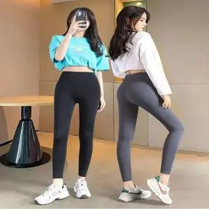 [MEJOL918_58]소프트 쿨 레깅스 헬스복 하이웨이스트 9부