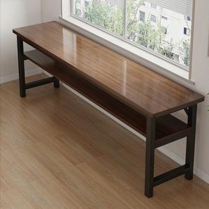 창가 테이블 사이드 슬림 간이 틈새 80cm(2단) 선반 오크 책상 탁자 다용도 블랙 좁고긴 창가테이블 거실