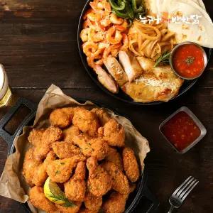 [누구나홀딱반한닭] 쉬림프&치킨 파히타 1팩+치킨윙봉 1팩