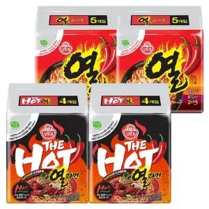 [오뚜기] 더핫열라면 8봉 + 열라면 10봉[35423628]