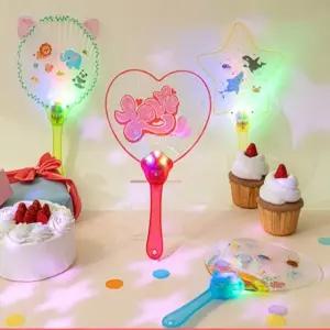 여름용 LED 부채 만들기 장식용 팬 여름 장식 (WFJHU12)