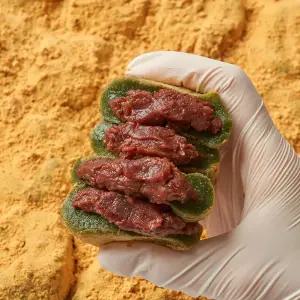 하람떡방 간편 아침 식사 대용 회사 간식 팥 영양 굳지않는 콩쑥개떡 1.8kg