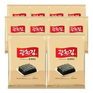 (1+1) 광천김 참 재래김, 25g, 10개  2Set