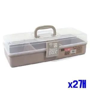 ksr (SM)핸디 손잡이 칸칸이 수납박스 중형-색상랜덤 x2개 (WFJIGG0)