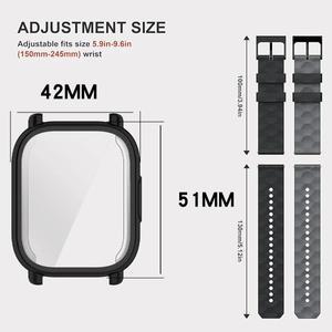 Xiaomi Redmi Watch 5 액티브/5 라이트 프로텍터 풀 커버 스크린 TPU 소프트 쉘 및 통기성 실리콘 스포츠