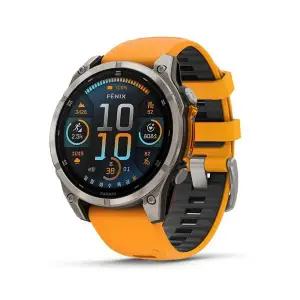 가민 피닉스 8 아몰레드 아웃도어 GPS 스마트워치 오렌지, 47mm