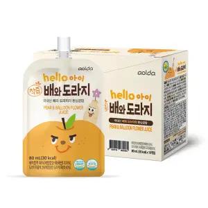 [아올다] 헬로아이 배와도라지 80ml 30팩+보리보리 10팩 증정
