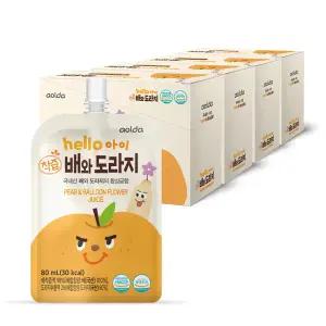 헬로아이 아기 배도라지즙 유아 어린이 주스 음료 80ml 40팩
