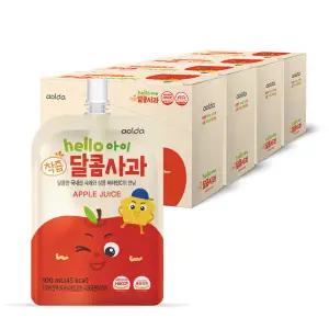 헬로아이 아기 달콤 사과 유아 어린이 주스 음료 100ml 40팩