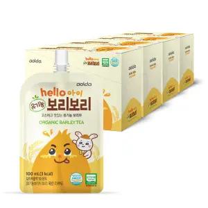헬로아이 유기농 아기 보리차 아이차 보리보리차  100ml 40팩