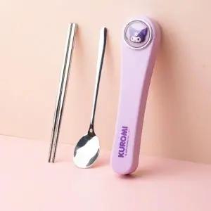 산리오 페이스 수저 케이스세트